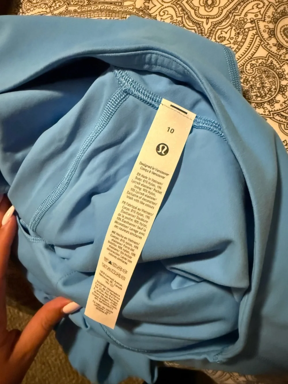 lululemon Ocean Wave Blue High-Rise Joggers